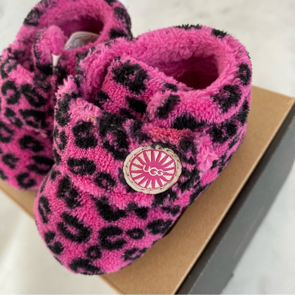 Ugg Boots Baby Girl Pink Black Leopard Size 0/1
